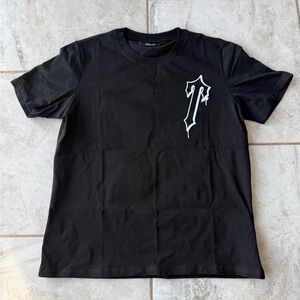 Thrasher Black Tee with White Graphic